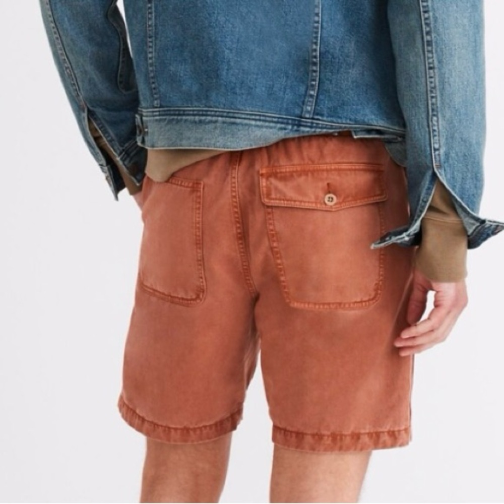 MADEWELL 7 1/2" Easy Drawstring Chino Shorts in Warm Amber Size 40 - Picture 3 of 14